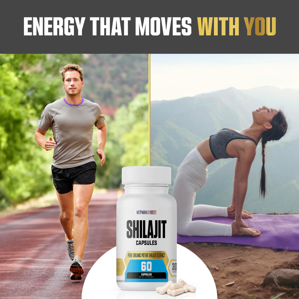 Shilajit Capsules 1000mg – Energy, Vitality & Testosterone Support | Pure Extract