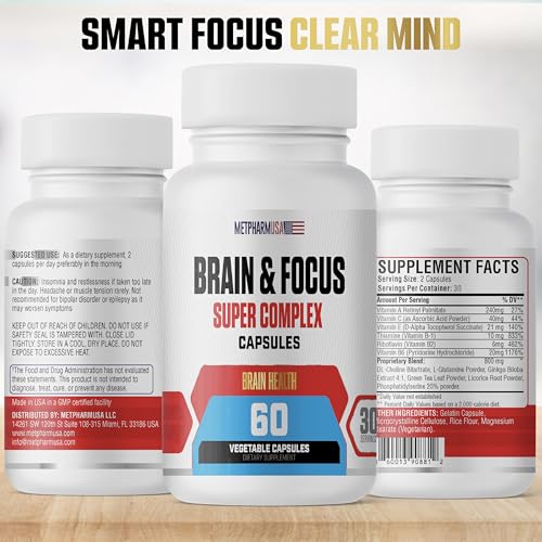 Brain & Focus Nootropic Complex Capsules – Memory, Clarity & Mental Performance
