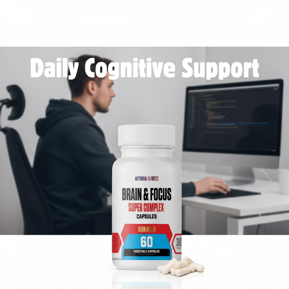 Brain & Focus Nootropic Complex Capsules – Memory, Clarity & Mental Performance