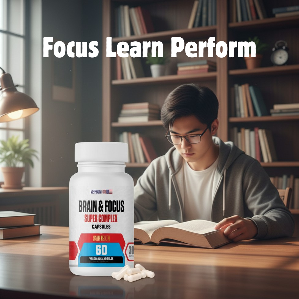 Brain & Focus Nootropic Complex Capsules – Memory, Clarity & Mental Performance