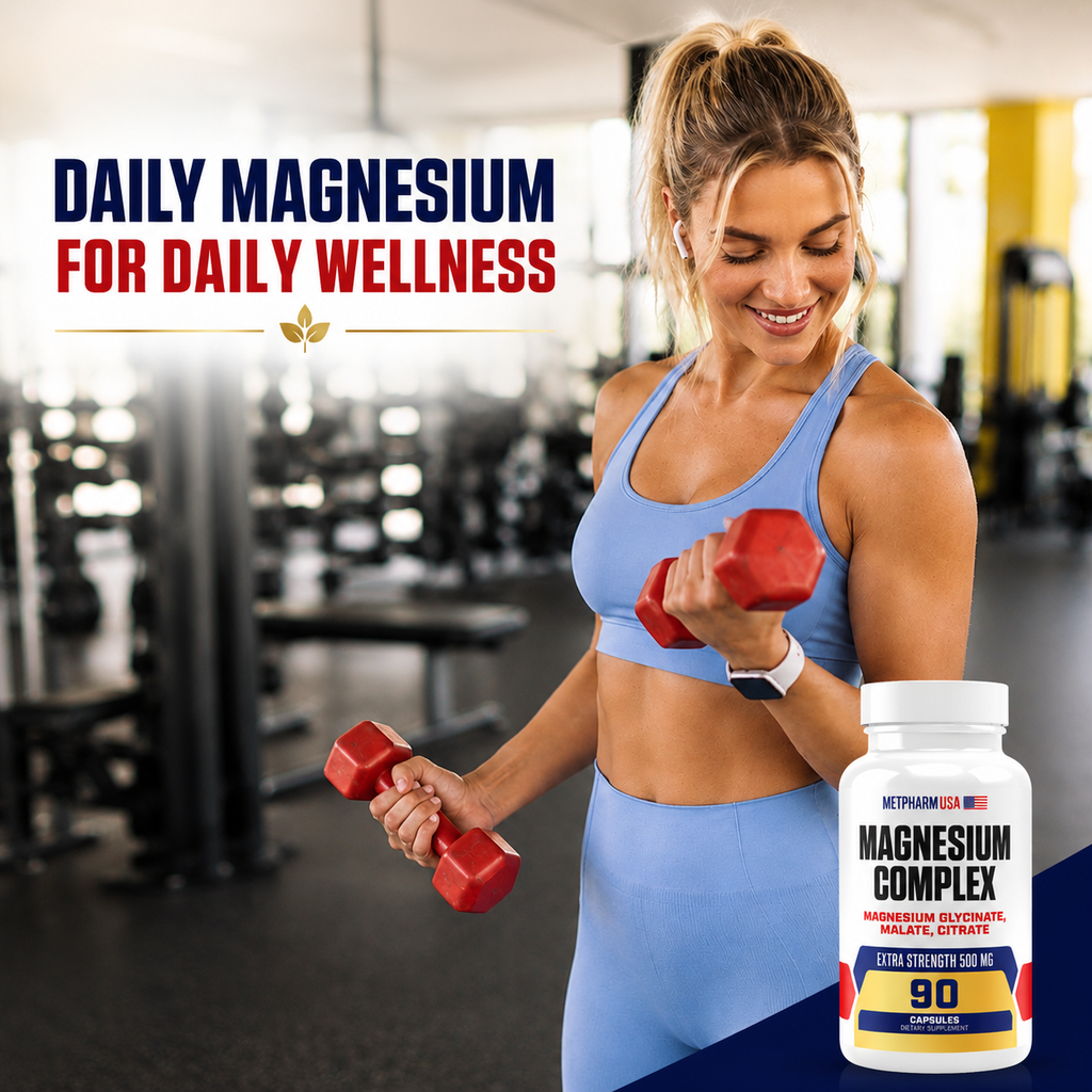 Advanced Magnesium Complex Capsules – Glycinate, Malate & Citrate | 500mg | 45 Servings