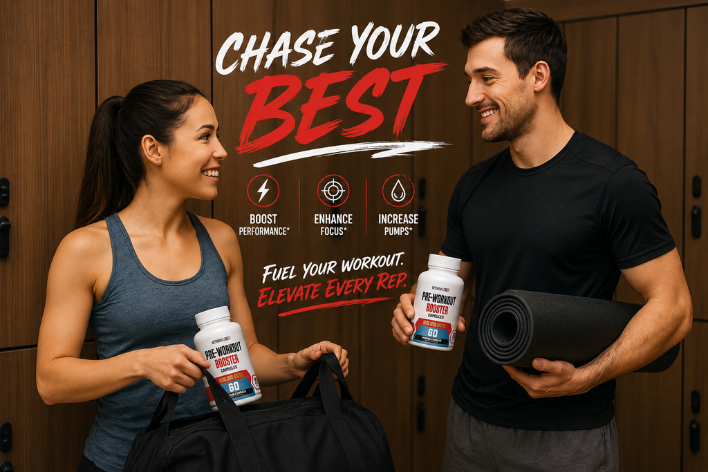 Pre-Workout Booster Capsules – Nitric Oxide, Amino Acids & Energy Blend