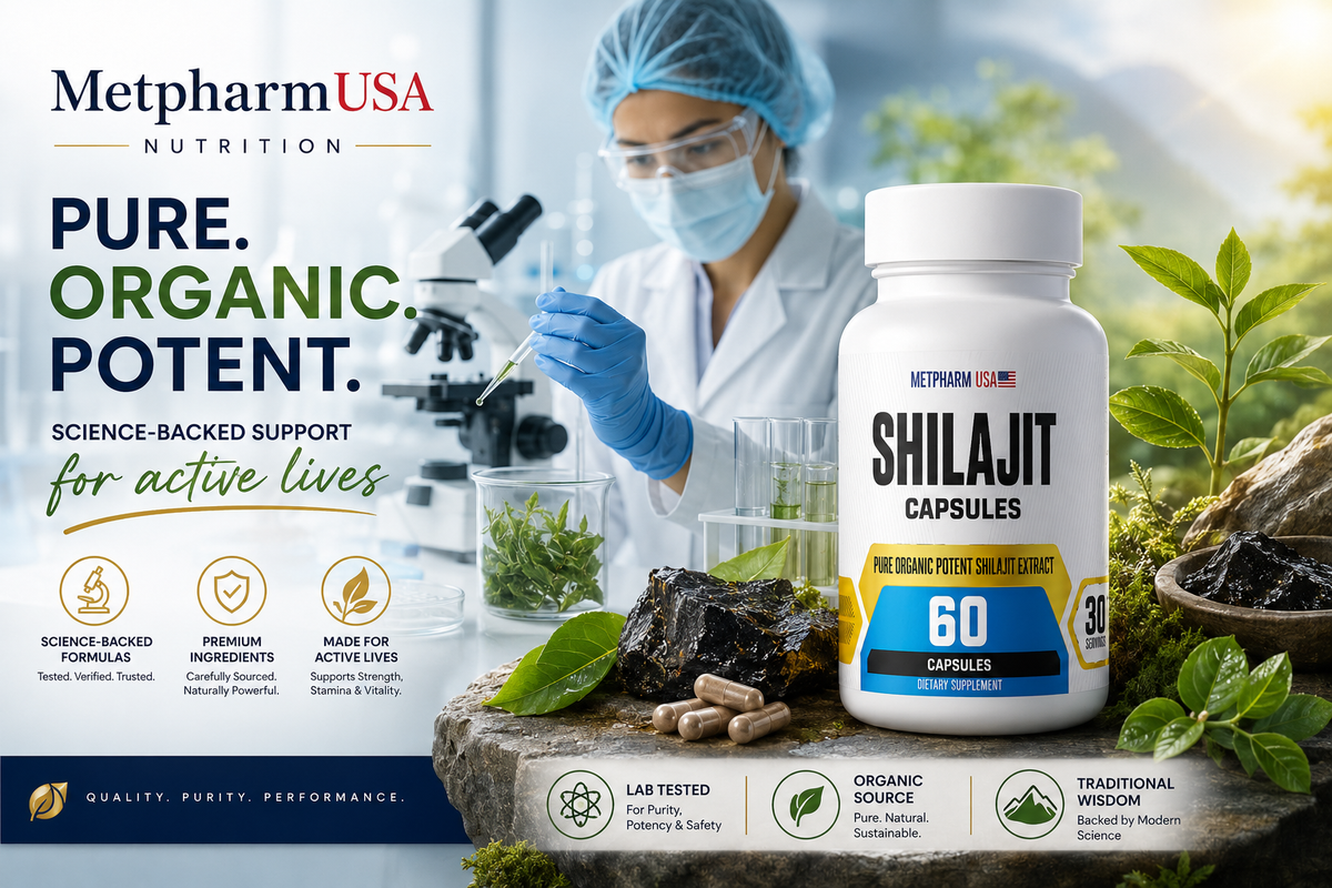 Shilajit Capsules 1000mg – Energy, Vitality & Testosterone Support | Pure Extract