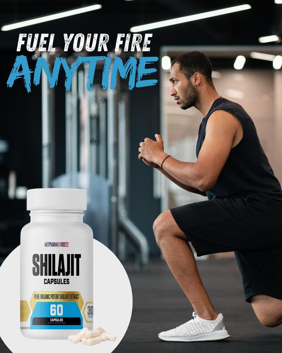 Shilajit Capsules 1000mg – Energy, Vitality & Testosterone Support | Pure Extract
